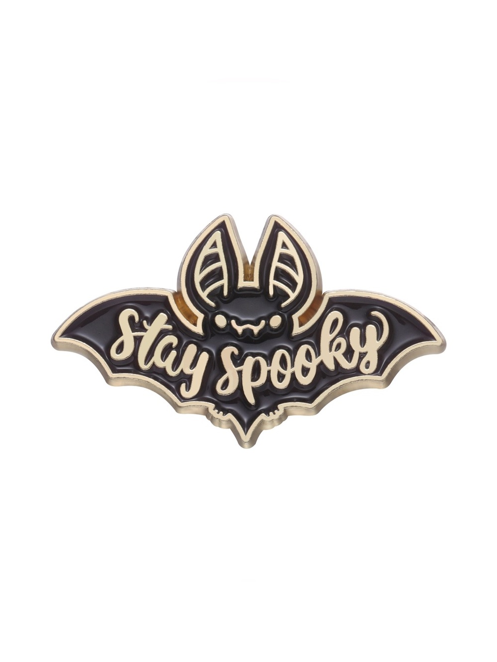 Stay Spooky Bat Enamel Pin – Cute Halloween Bat Brooch | Gothic Lapel Pin